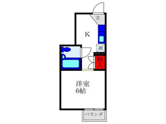 間取図 サンホ－ムオオツキ