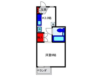 間取図 サンホ－ムオオツキ