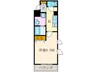 SYS長岡京 1Kの間取り