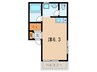 フィオーレ住吉宮町 1Rの間取り