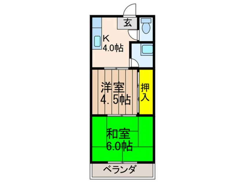 間取図 奥村ﾏﾝｼｮﾝ