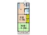 奥村ﾏﾝｼｮﾝ 2Kの間取り