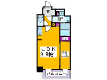 間取図 エスリードコート阿倍野昭和町