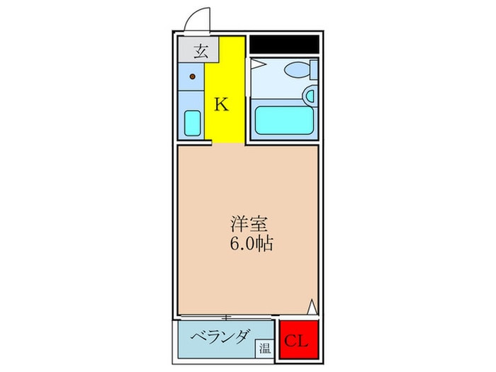 間取り図 関大前エビスハイツ北棟