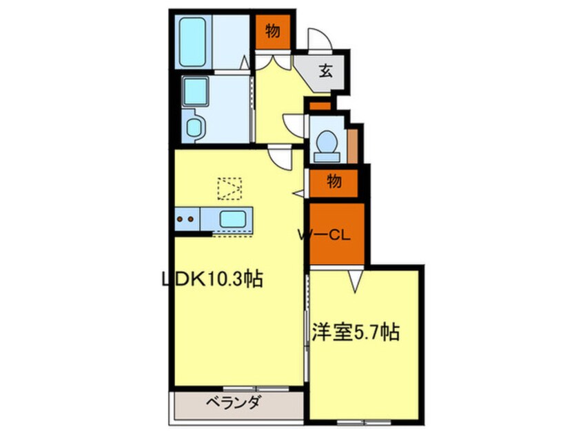 間取図 仮)The NOOK east