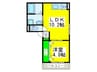 F+style羽衣2号棟 1LDKの間取り