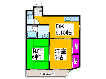 間取図 コークサンハイツ