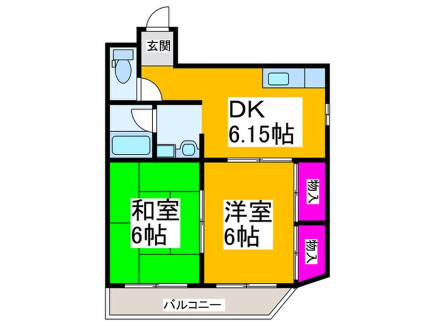 間取図 コークサンハイツ