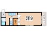 マンション白鷺 1Kの間取り