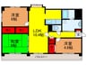 シャルマン鶴見 3LDKの間取り