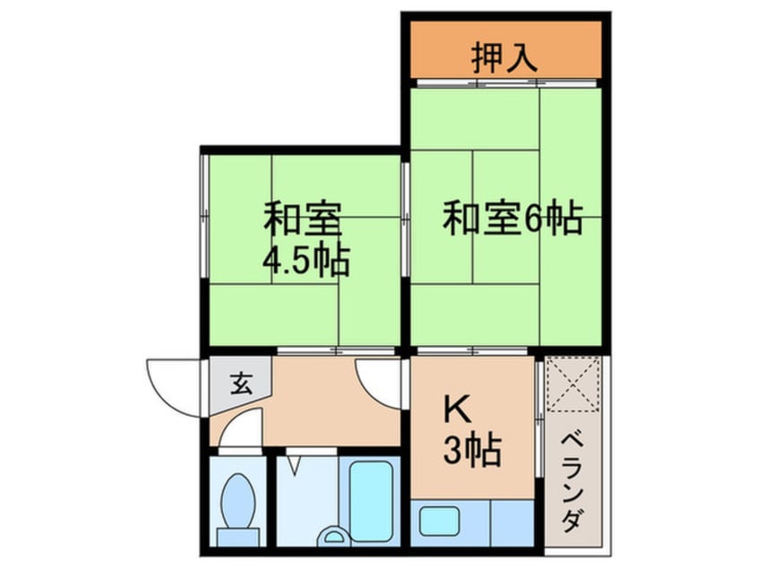 間取図 ヴィラ中央