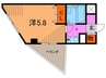 スプリング逆瀬川 1Kの間取り