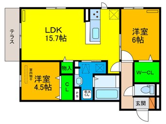 間取図 ラ・ベル・メール鳳