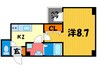 ペペ御所南 1Kの間取り