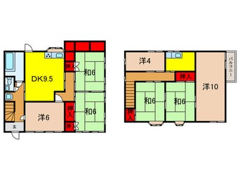間取図 三田市桑原貸戸建て