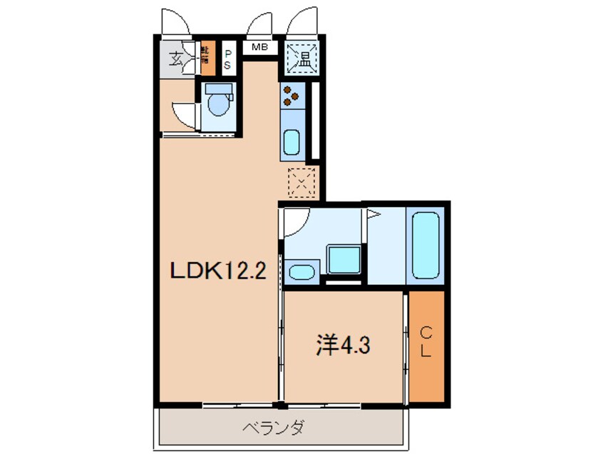 間取図 レジデンス　ファ－ベス