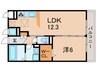 レジデンス　ファ－ベス 1LDKの間取り