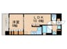 リーガル京都河原町五条Ⅱ(302) 1LDKの間取り