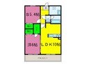ｻﾝ･ﾘｳﾞｧｰｼﾞｭ岸和田の間取図