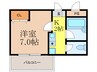エスポワール１８条 1Kの間取り
