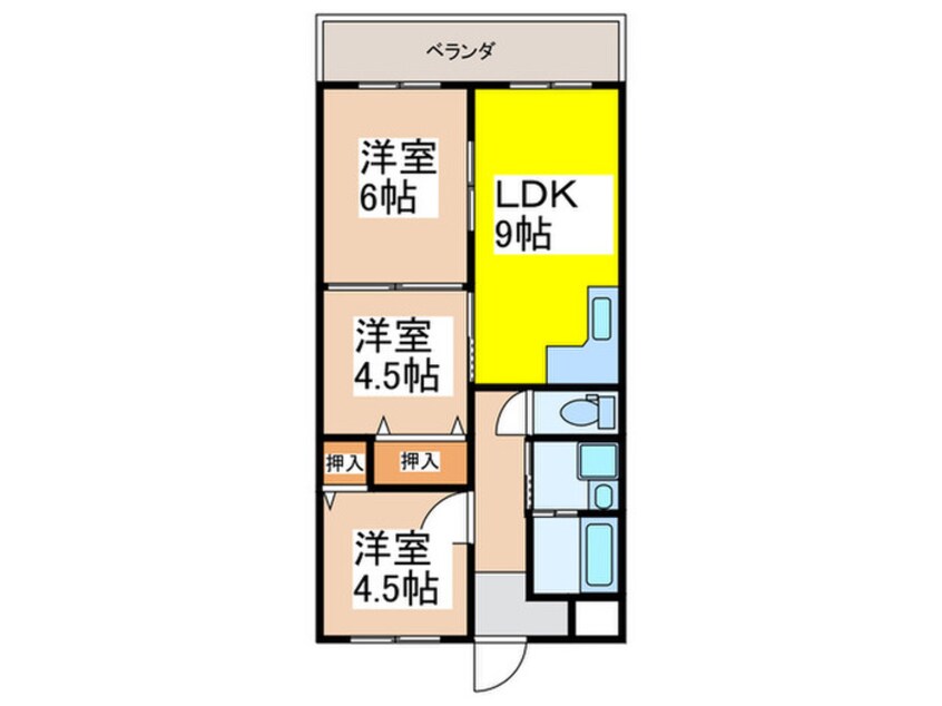 間取図 メゾンラシャンテ