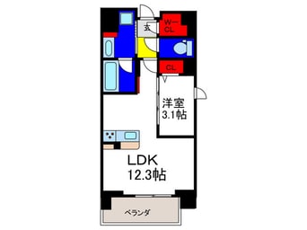 間取図 ウェルホームズ法円坂