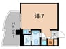 ｲﾝﾀｰﾌｪﾙﾃｨＲ２甲子園 1Rの間取り
