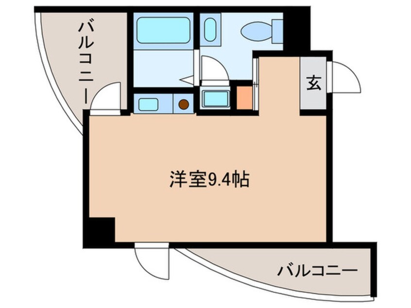 間取図 ｲﾝﾀｰﾌｪﾙﾃｨＲ２甲子園