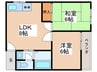メゾングレ－ス 2LDKの間取り