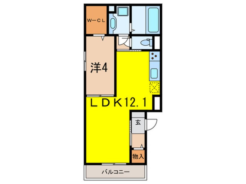 間取図 ディアコート住吉本町