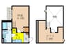 スリーズ長瀬 1Kの間取り