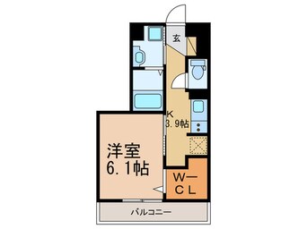 間取図 ｶｰｻ・ﾌｪﾘｰﾁｪ平田