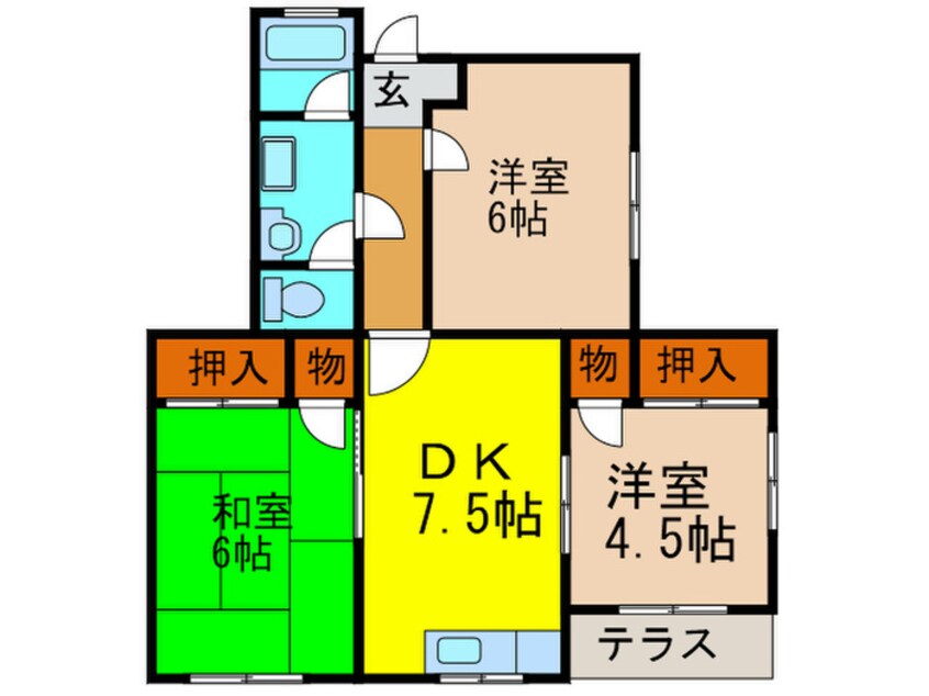 間取図 Ｍ・小川