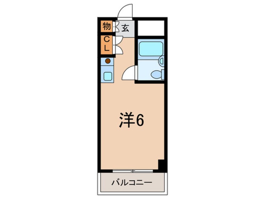 間取図 キューブ芦屋（505）