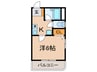 カーサ滝の茶屋 1Kの間取り
