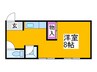 加賀ハイツ 1Rの間取り