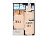 ヴィヴァレス松ノ内 1LDKの間取り