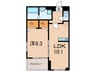 ヴィヴァレス松ノ内 1LDKの間取り