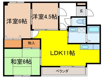 間取図 谷川第２マンション