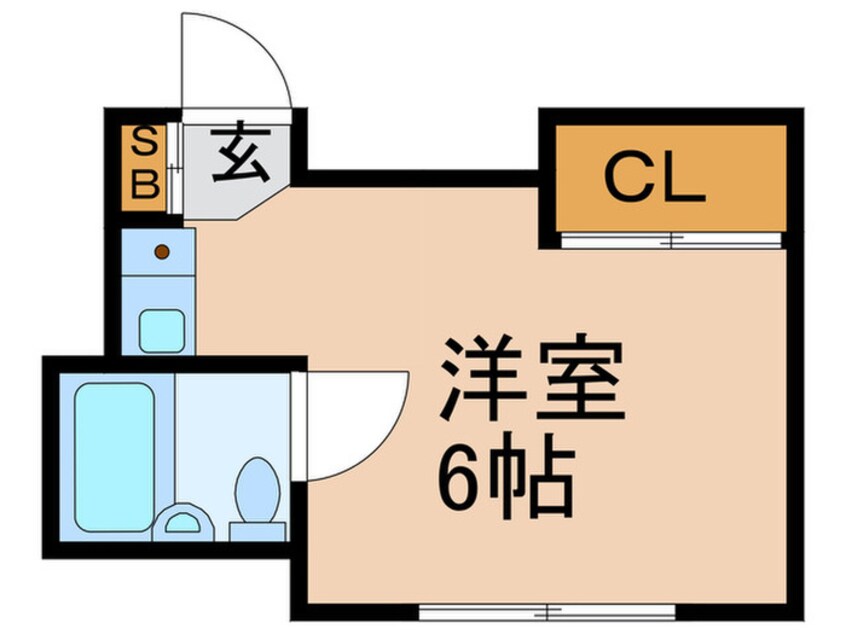 間取図 ビインズハイツ川瀬