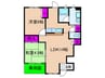 エンフィールド　シャリテ 2LDKの間取り