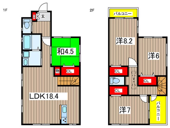 間取り図 常松１丁目戸建