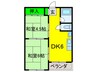 大栄マンション 2DKの間取り