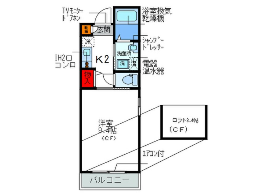 間取図 Ｍｅｍｏｒｙ石橋