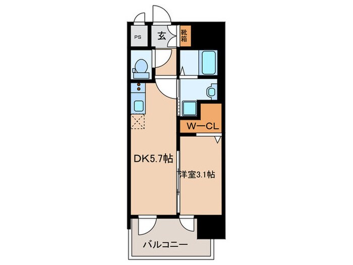 間取り図 エステムコート大阪プリューム