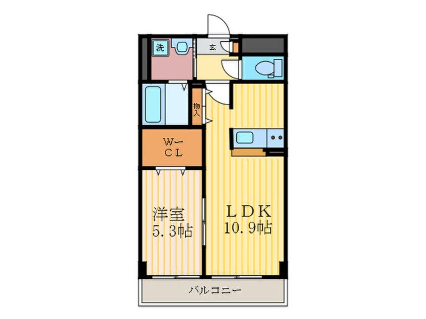 間取図 アンプルールフェール西大路