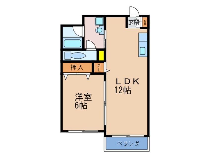 間取図 メゾンベルクレ－ル