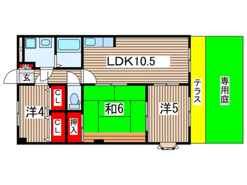 間取図 シューパレスⅡ