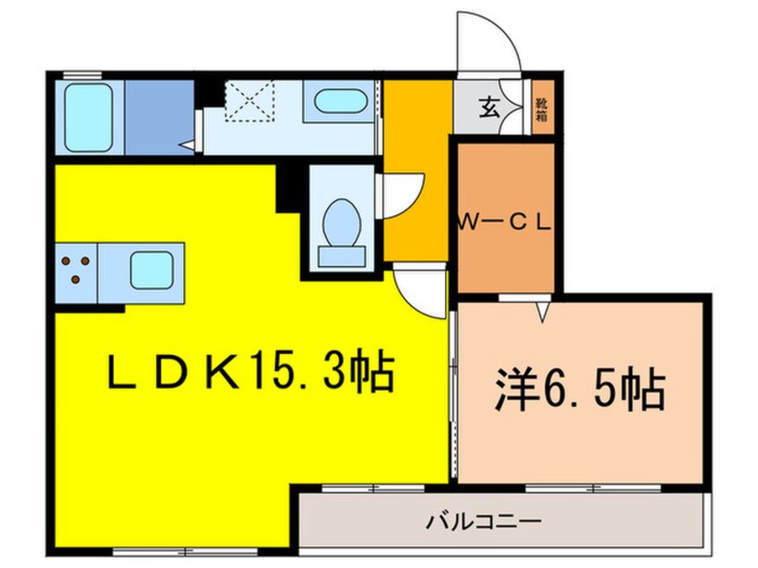 間取図 逆瀬川ハイツＡ