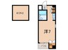ﾊｲﾂ大和Ⅱ 1Rの間取り